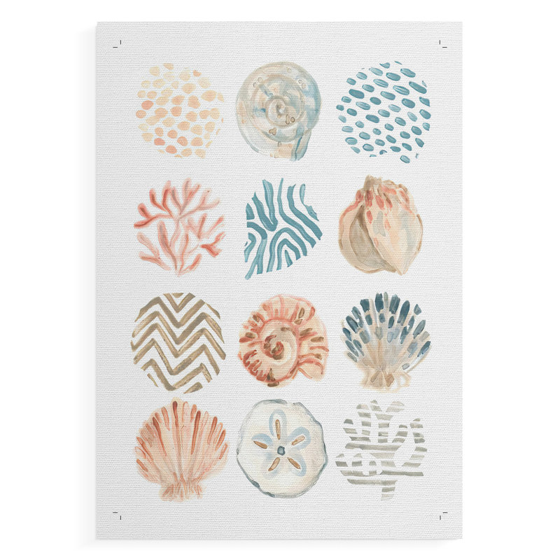 Motifs océaniques II - impression sur toile seulement - non encadrée, H 18 po x l 12 po