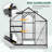 6.2 ft x 6.2 ft Walk-in Aluminum Frame Polycarbonate Hobby Greenhouse-114500706-92441691