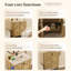 Armoire de plancher pliante 30 po gris antique avec évier en céramique - Installation brevetée en 1 minute, peu encombrante et facile à assembler, style américain-759074697