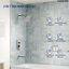 Ensemble de robinet de baignoire et douche, ensemble de garniture de baignoire et douche, valve incluse-73468203