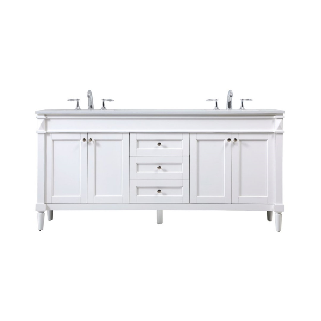 Readington 72" Double Bathroom Vanity Set Birch Lane™ Base