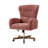 Caden Modern Chenille Simple Assembly Wingback Executive Chair with Adjustable Height and Curved Armrests-254191194