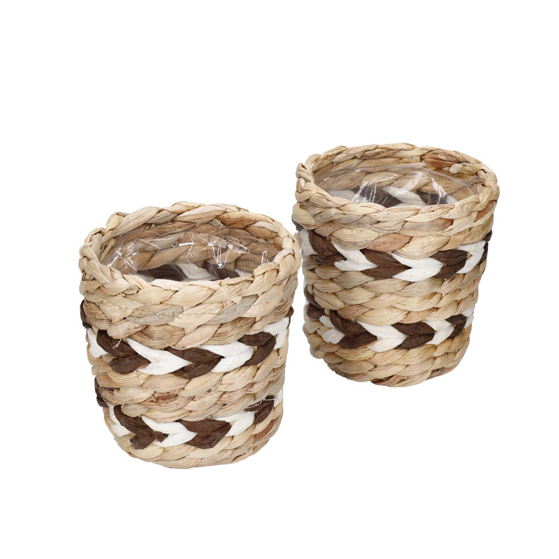 KitchenCraft Water Hyacinth Planters, Striped