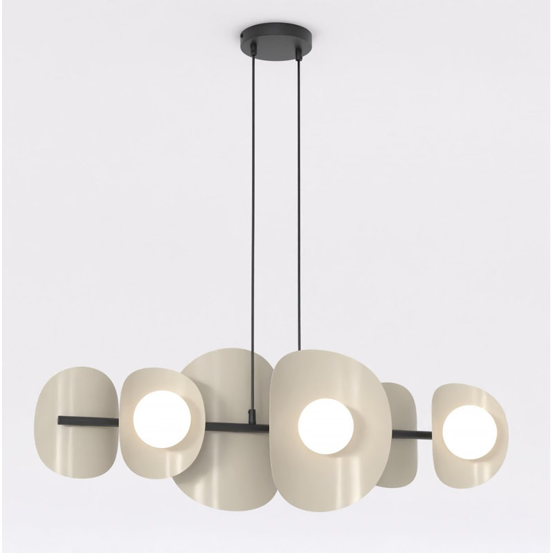 - Light Matt Pendant, 6 Lights, Mokka