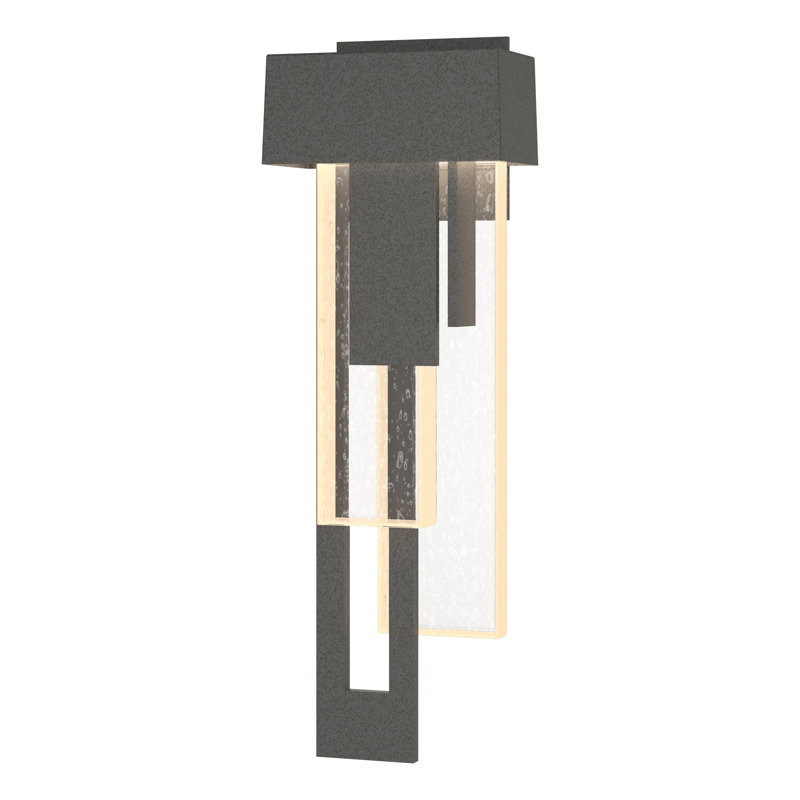 Rainfall Outdoor Flush Mount, Left, Coastal Natural Iron, 30.2" H x 6.6" W x 4" D