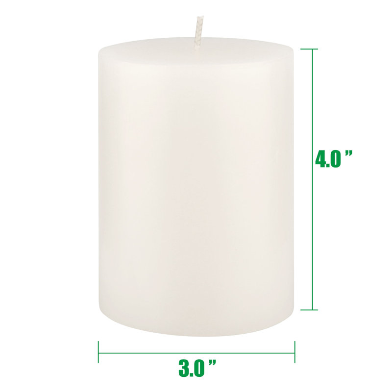 Ensemble de bougies longues 6 pièces, H 4 po x l 3 po x P 3 po