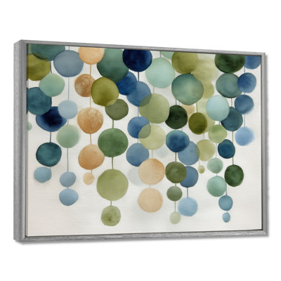 «Watercolor Minimalist Meditation Stone Collage», reproduction d'art sur toile, art mural moderne bleu
