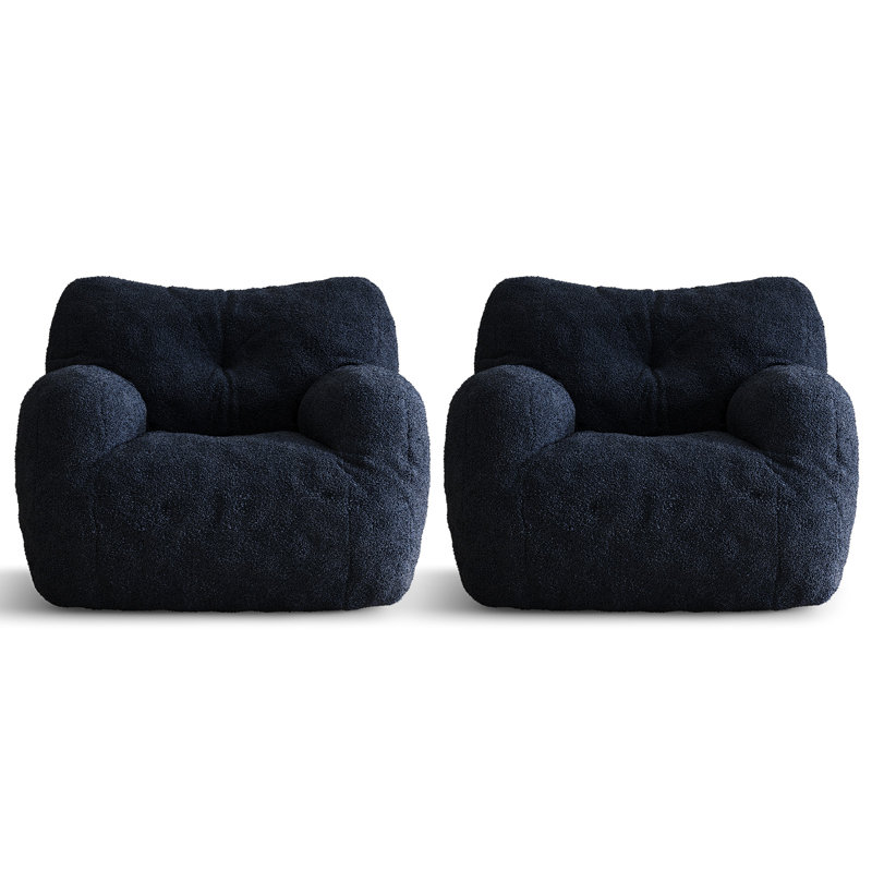 Fauteuil à billes Compression, Ourson bleu foncé