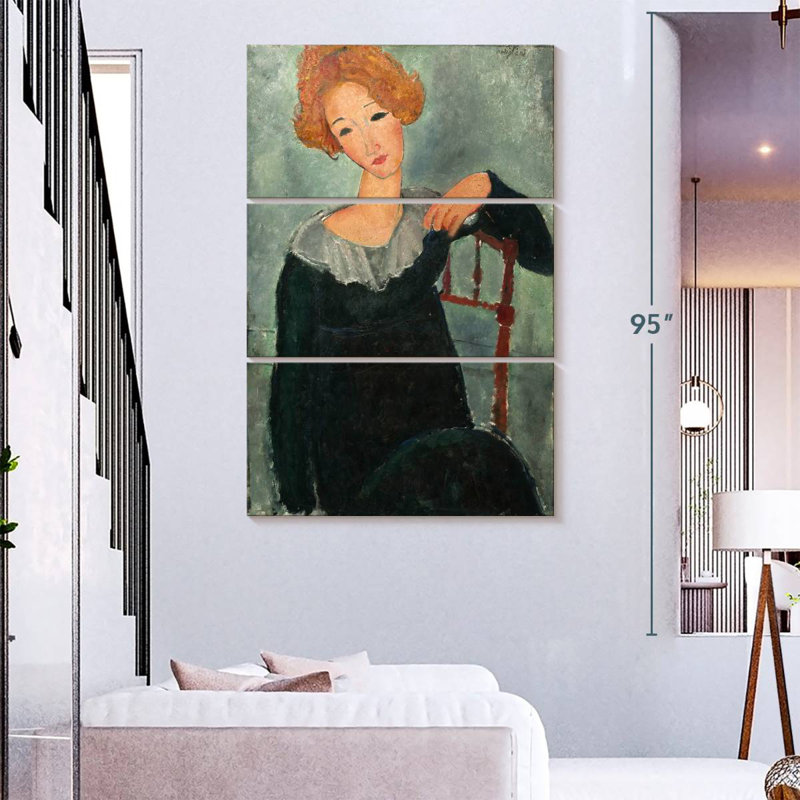 Leisha, femme aux cheveux roux - 1917, H 74 po x l 48 po