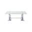 Ensemble de 3 tables basses de style contemporain 1 table basse 1 table de bout 1 table de canapé avec base à tréteaux