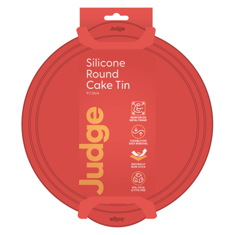 Judge Silicone, 9"23cm Round Cake Tin, Berry, Berry