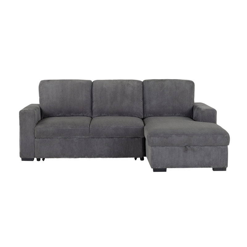 Canapé-lit modulaire U2660 gris avec tiroir