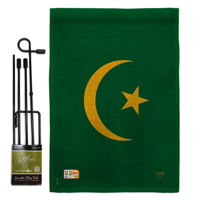 Double Sided 18.5'' H x 13'' W Polyester Flag Set