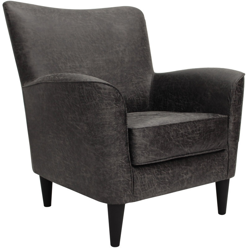 Fauteuil Hickson, Similicuir fumée