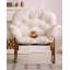 Fauteuil d'appoint moderne et minimaliste en cuir au carbone résistant aux rayures pour salon.