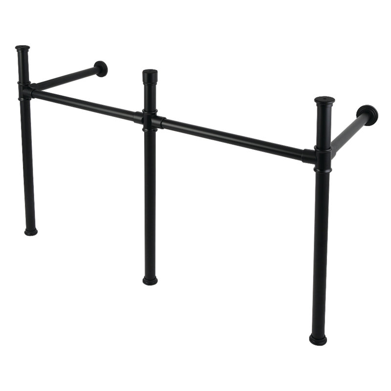 Pattes de lavabo en acier inoxydable Kingston, Noir mat