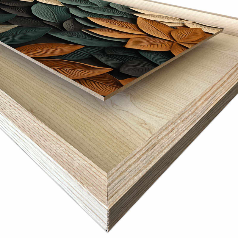 Elegant Framed Decorative Painting, 16.9 x 24.8 inches | 100% Solid Wood Frame (Thickness: 1.2 inches), 100% Maple MDF Background (Thickness: 0.1 inches), UV Printing | Perfect Wall Art for Home & Office Décor