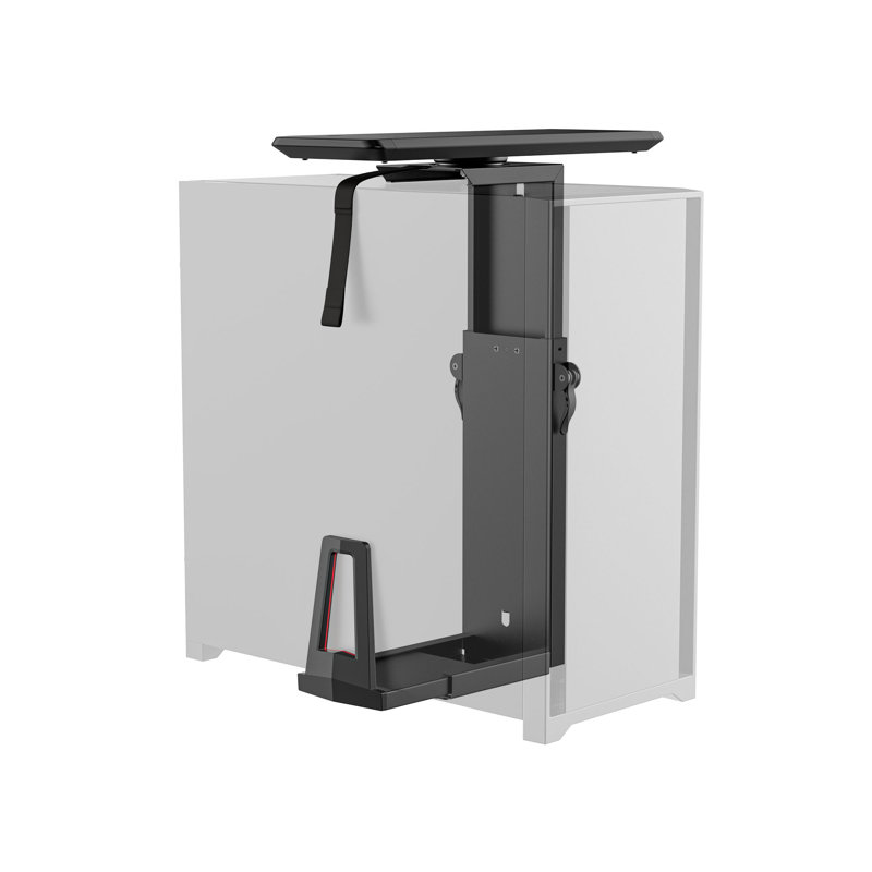 Mount-It Heavy Duty Under Desk Computer Mount, Adjustable CPU Holder with Sliding Tracks, 33 Lbs Cap.