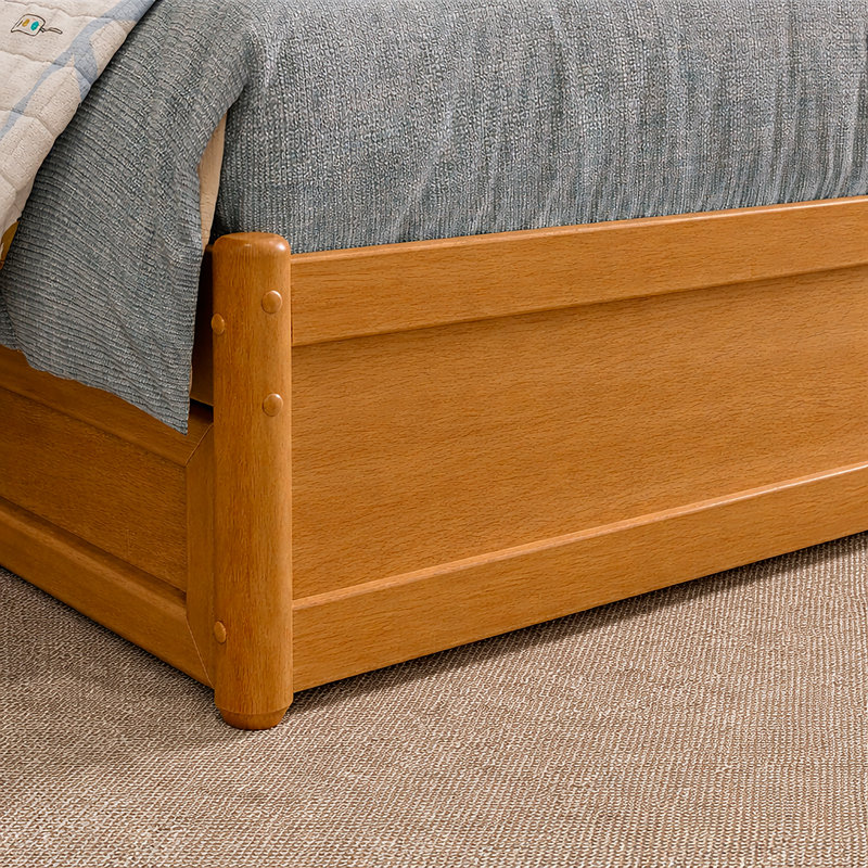 Lit plateforme avec lit gigogne Denver, Twin, Light Toffee
