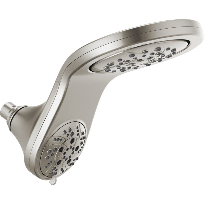 Multi Function Dual Shower Head with TouchClean, Stainless Steel