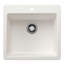 Liven SILGRANIT 21" L x 20.5" W Single Basin Drop-In/Undermount Kitchen Sink-92284233