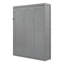 Grand lit escamotable mural avec tablettes, gris-707064043-707064054