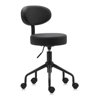 Backed Adjustable Height Ergonomic Stool