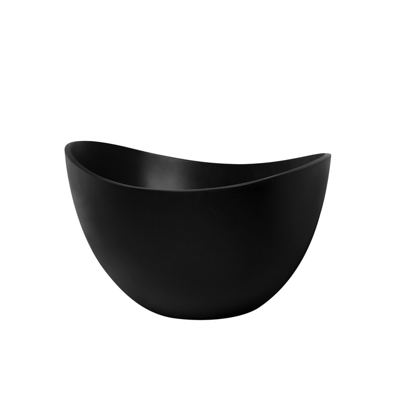 63 inch freestanding solid surface soaking bathtub