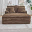 Méridienne surdimensionnée pour l'intérieur, canapé rembourré en velours côtelé avec coussins, canapé confortable moelleux en nuage, canapé-lit simple pour salon, chambre à coucher, sans assemblage-1122315454