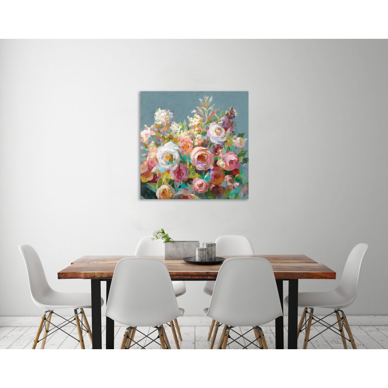 «Joy Of The Garden Square II», toile tendue par Danhui Nai, H 36 po x l 36 po x P 1,5 po