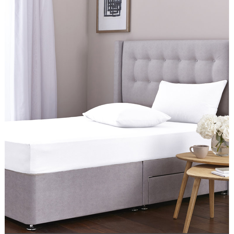 Silentnight Brushed Cotton Fitted Sheet Set, Kingsize, White