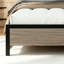 Structure de lit double, structure de lit plateforme en bois avec tête de lit à DEL avec rangement et 2 ports USB, pas de bruit, matelas à ressorts requis et outils d'assemblage simples, grand rangement sous le lit, gris antique 