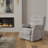 Plush Fabric Power Lift Chair In Lucie Dove
