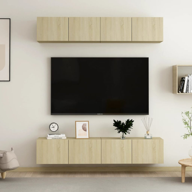 Meuble audio-vidéo flottant pour téléviseur de 32 po ou moins