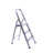 Cartert FixtureDisplays® Folding 3-Step 23“ Boost Ladder with Hand Grip and Aluminium Steps, 330-Pound Weight Capacity, Silver Finish 15601