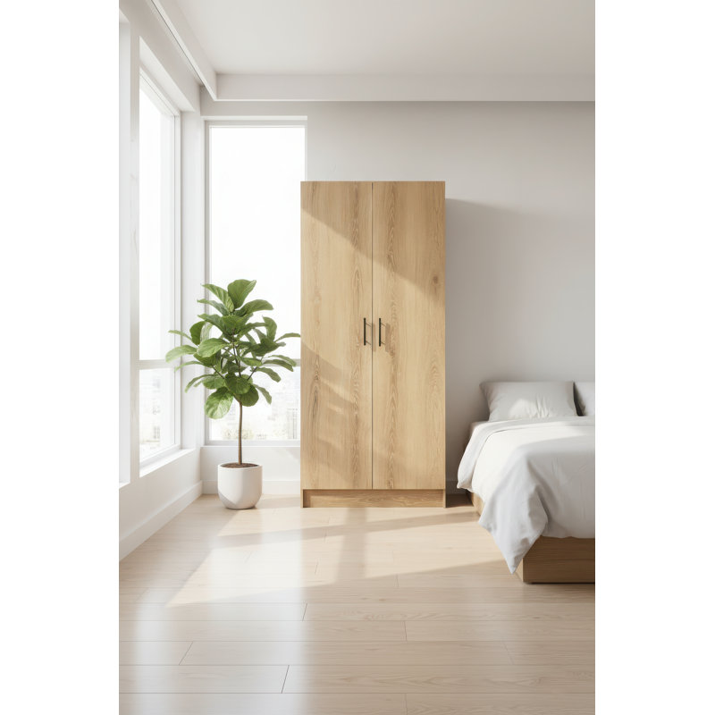 0C4800ED69B04AD69A667E009F16513E Multi-Purpose Utility Storage Cabinet, 70.9" H x 31.5" W x 15.7" D, Oak