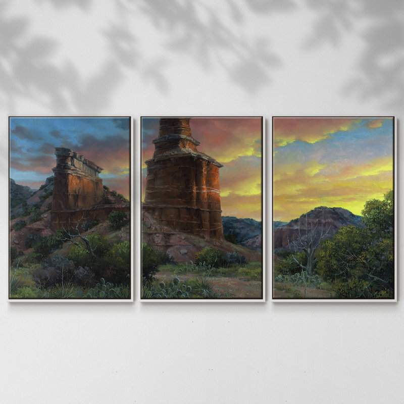Spell Of The Palo Duro 3 pièces, Blanc, H 40 po x l 78 po x P 2 po