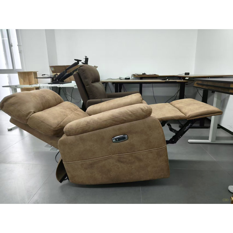 Fauteuil inclinable électrique à gravité zéro avec ports de charge USB et Type-C - Fauteuil inclinable rembourré en tissu technique avec poche latérale, soutien lombaire - Confort surdimensionné pour les adultes