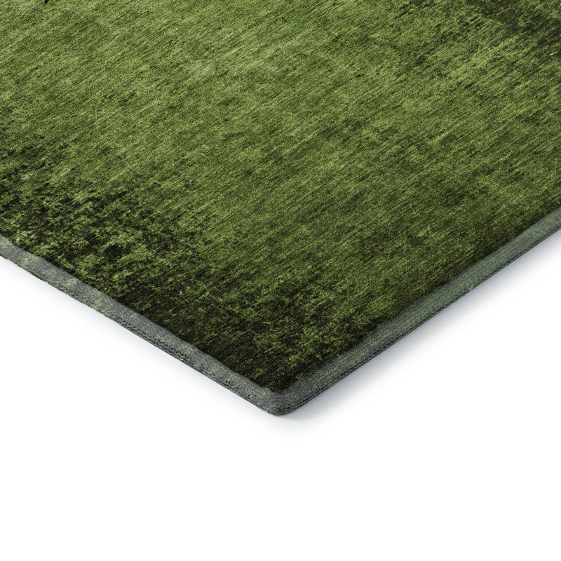 Tapis vert Cerrito AMF554 lavable à la machine de qualité supérieure, Rectangle 9 pi x 12 pi