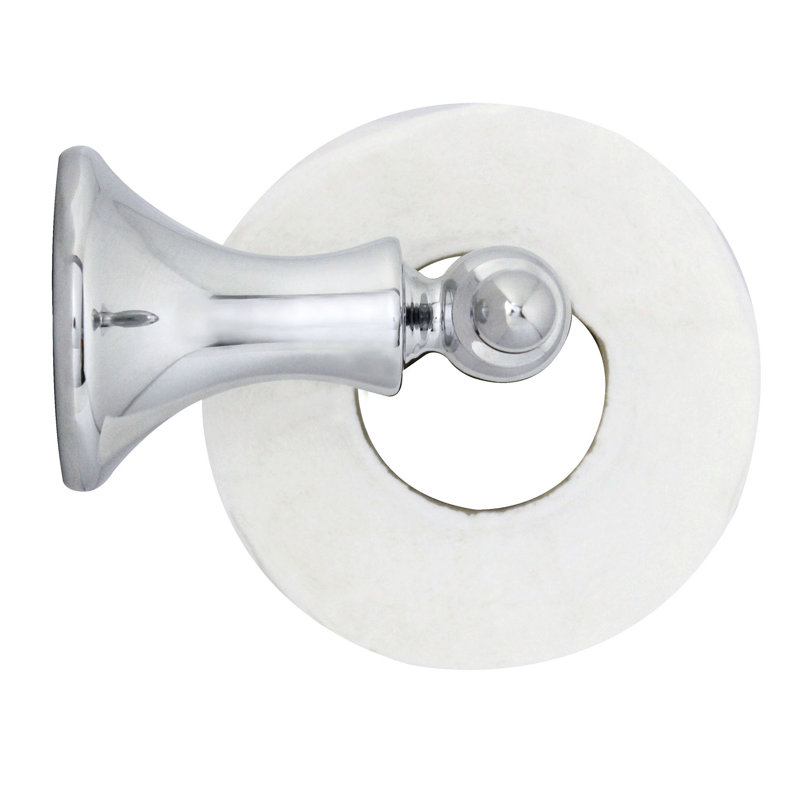 Porte-papier hygiénique avec rouleau Tajik, Chrome poli