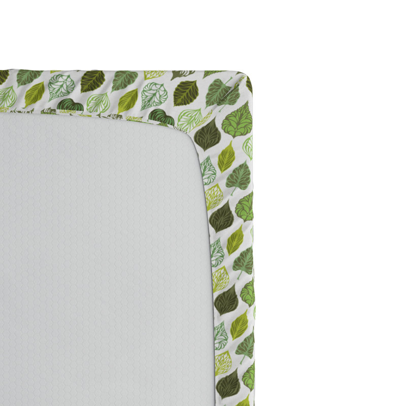 Microfiber Floral Fitted Sheet, Twin XL Fitted Sheet