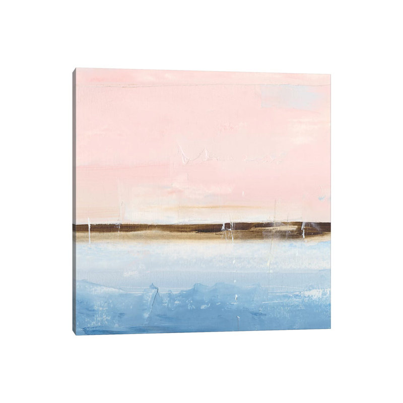 Rose Sands II par Ethan Harper, reproduction d’art, Toile tendue, H 12 po x l 12 po x P 1,5 po, Pas de tapis