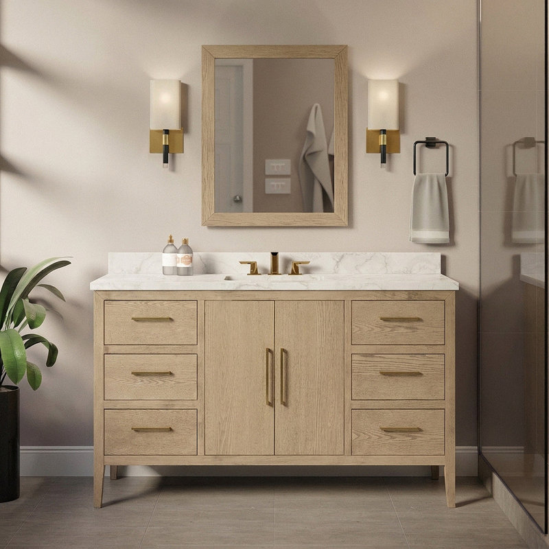 Meuble-lavabo simple 60 po Parisian, 60"