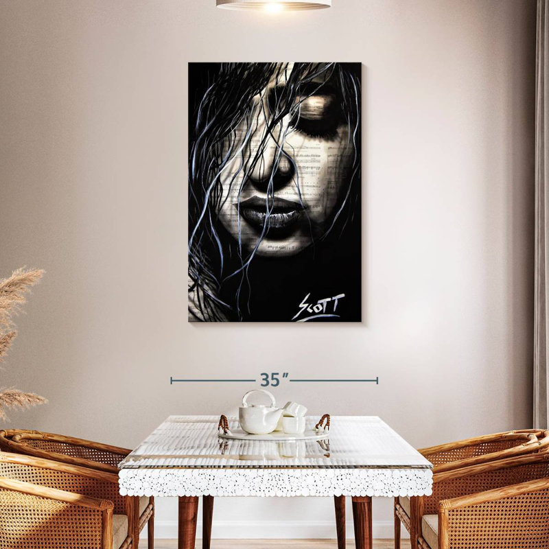 Leisha The Dark, 45" H x 30" W