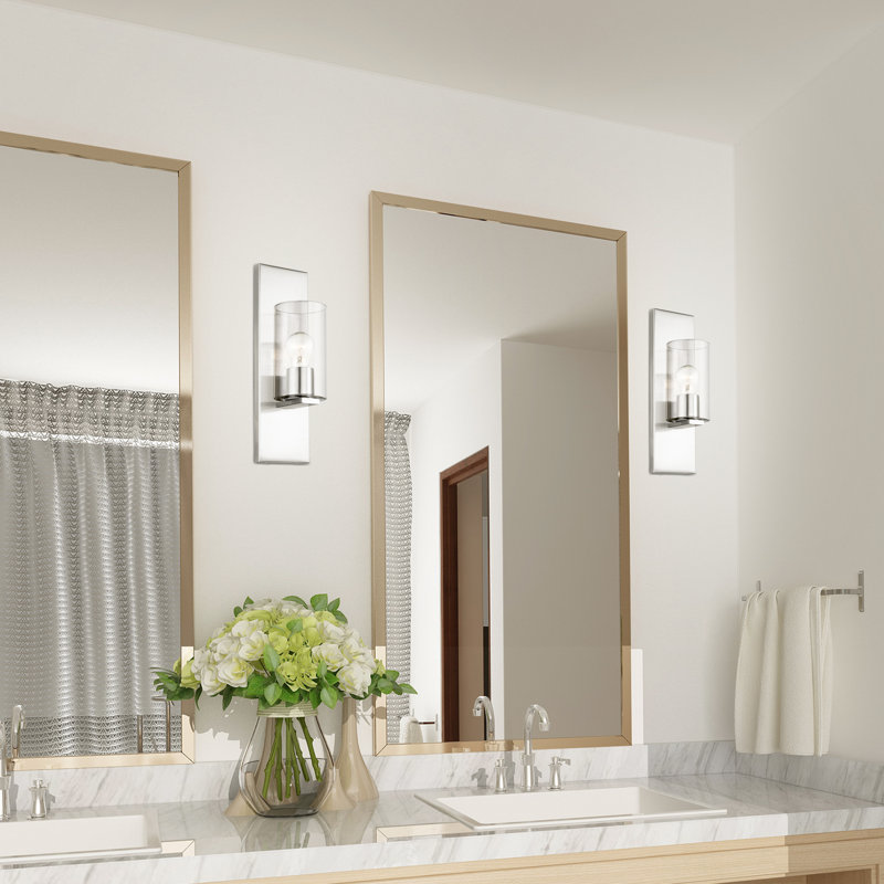 Mollie Steel Candle Wall Light, Brushed Nickel
