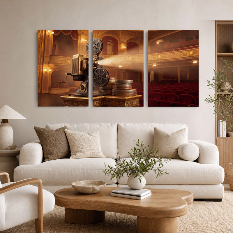 Ensemble de 3 impressions sur toile rétro, H 18 po x l 12 po x 3 pièces