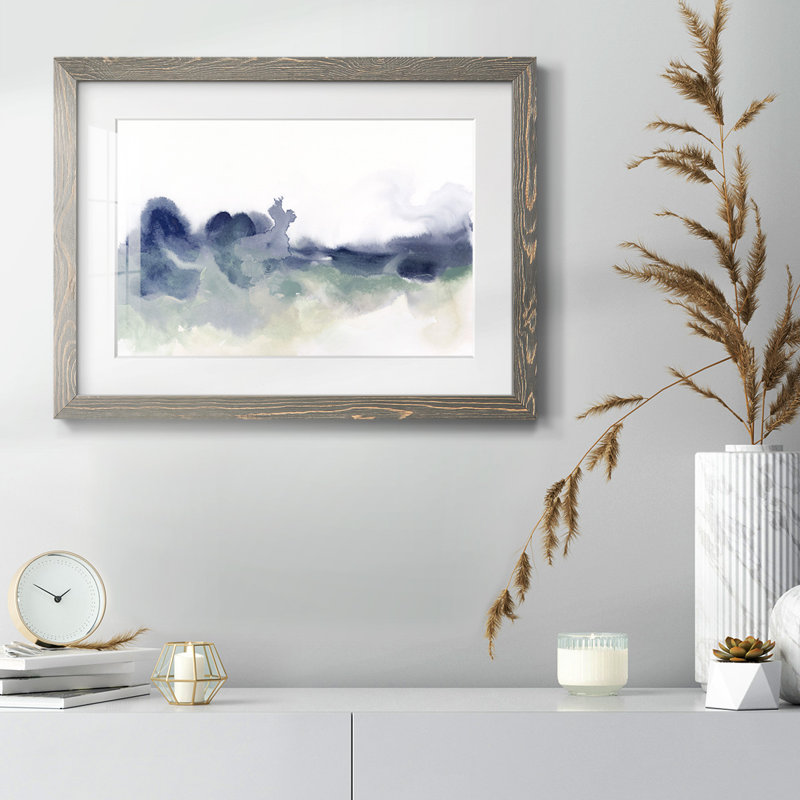 Lake Fog I, H 28 po x l 42 po x P 1,5 po, Gris
