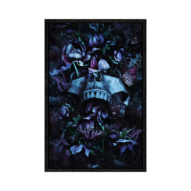 Blossom Death by Nicebleed - Print on Canvas, 101.6cm H x 66.04cm W x 3.81cm D, Black Framed