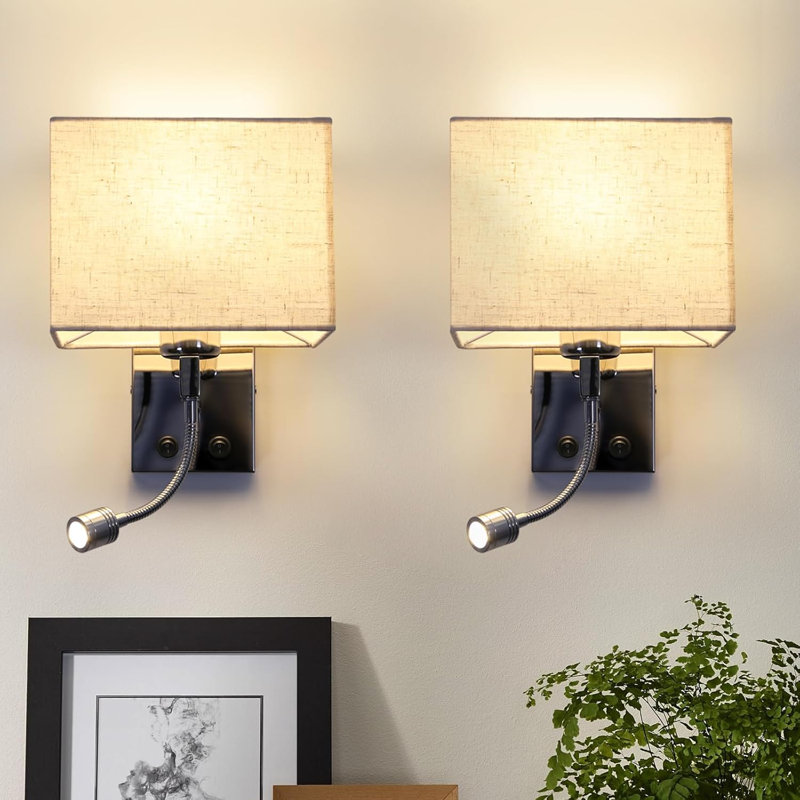Shawon 1-Light Wall Light LED Armed Sconce