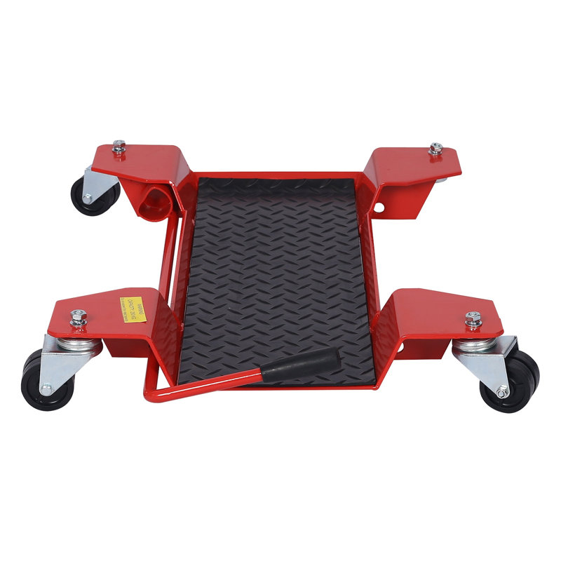 Chariot de déplacement rouge en métal rouge pour scooters et vélos